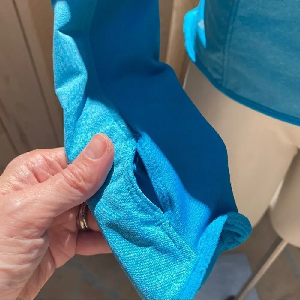 Nike aqua blue dry fit jacket size small